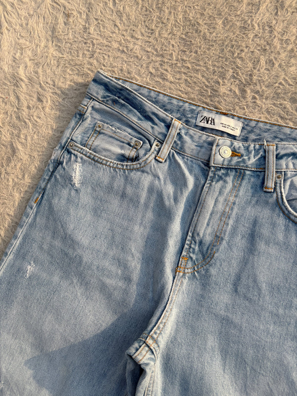 High waisted denim jeans by ZARA 20 W-30
