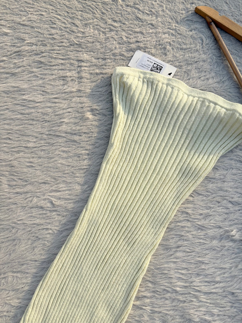Lime yellow tube dress Xs
