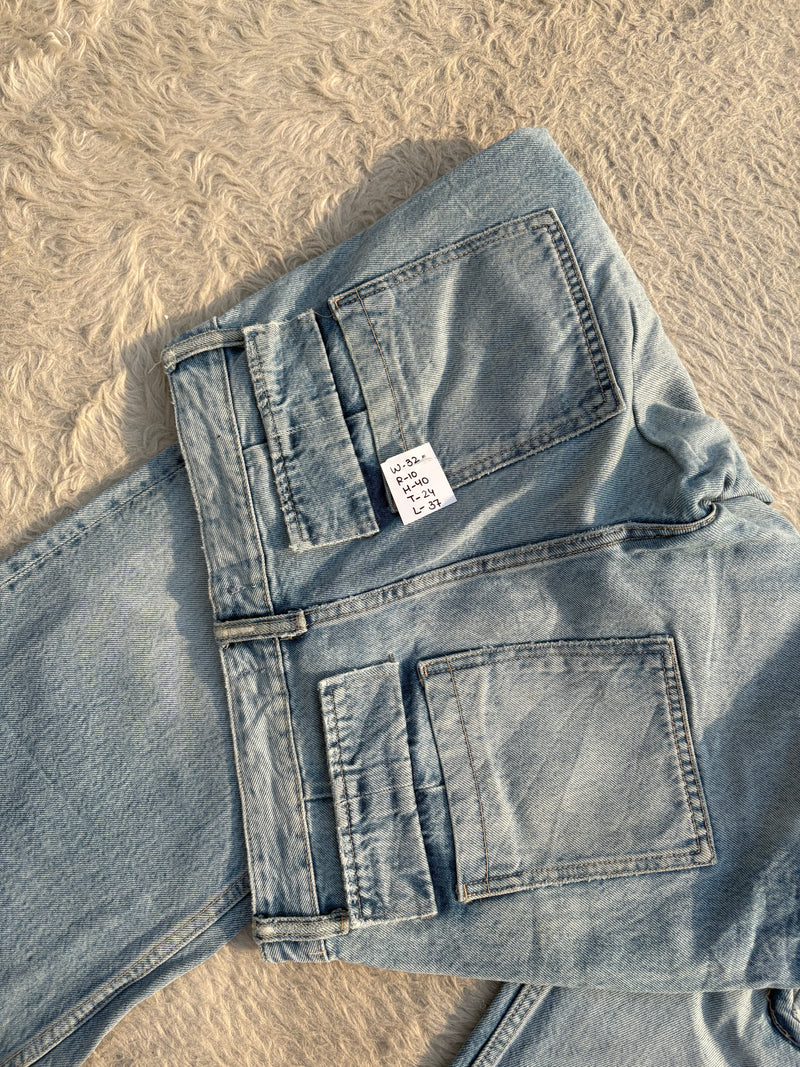 High waisted denim jeans by ZARA 35 W-32