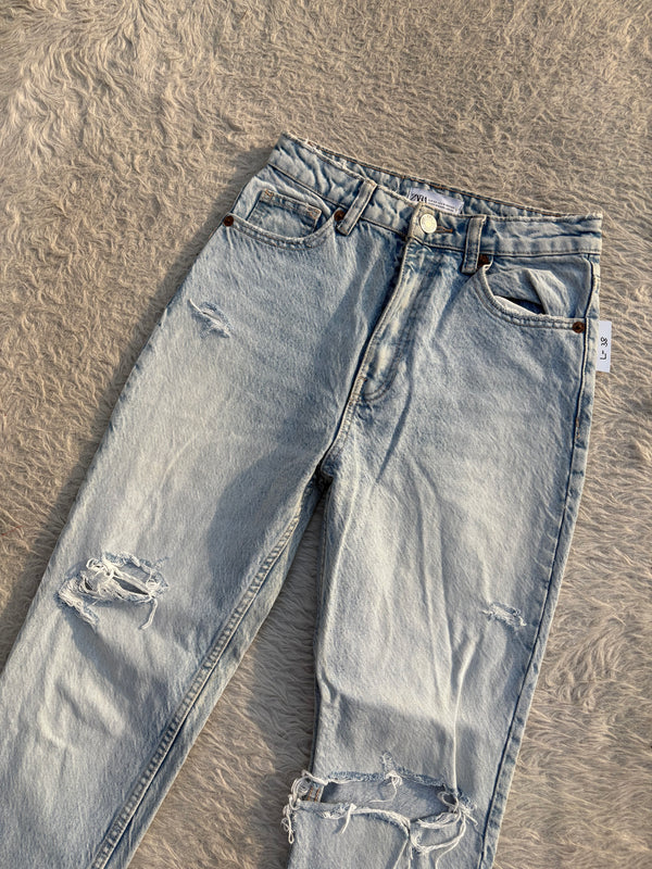 High waisted denim jeans by ZARA 30 W-26