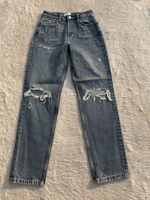 High waisted denim jeans by ZARA 27 W-28