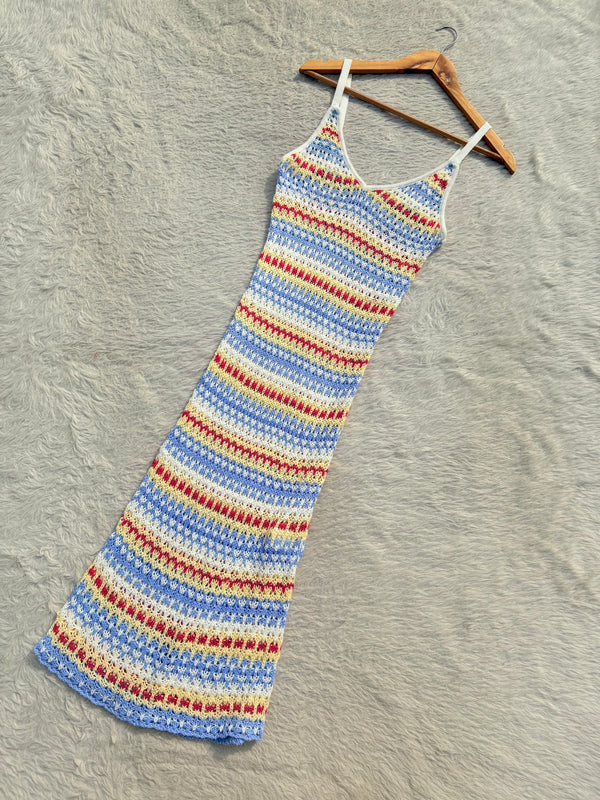 Patterned crochet dress Xs-S