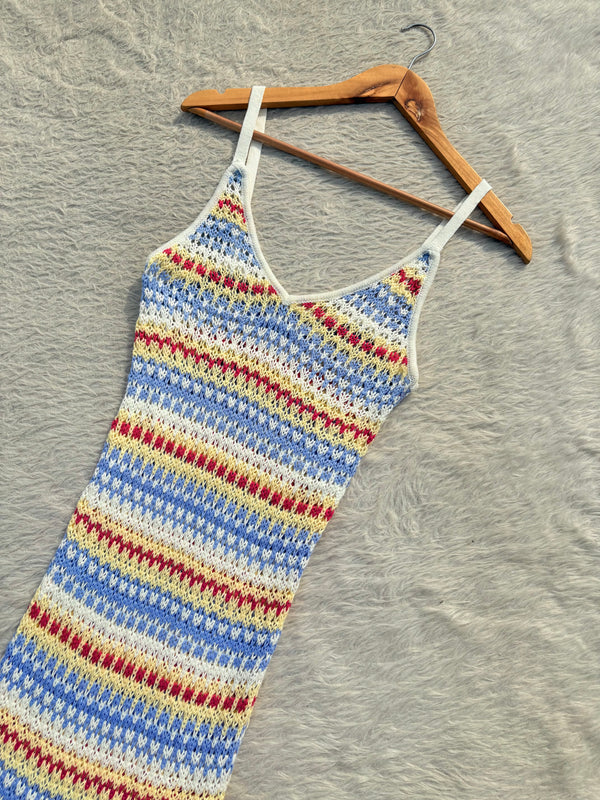 Patterned crochet dress Xs-S