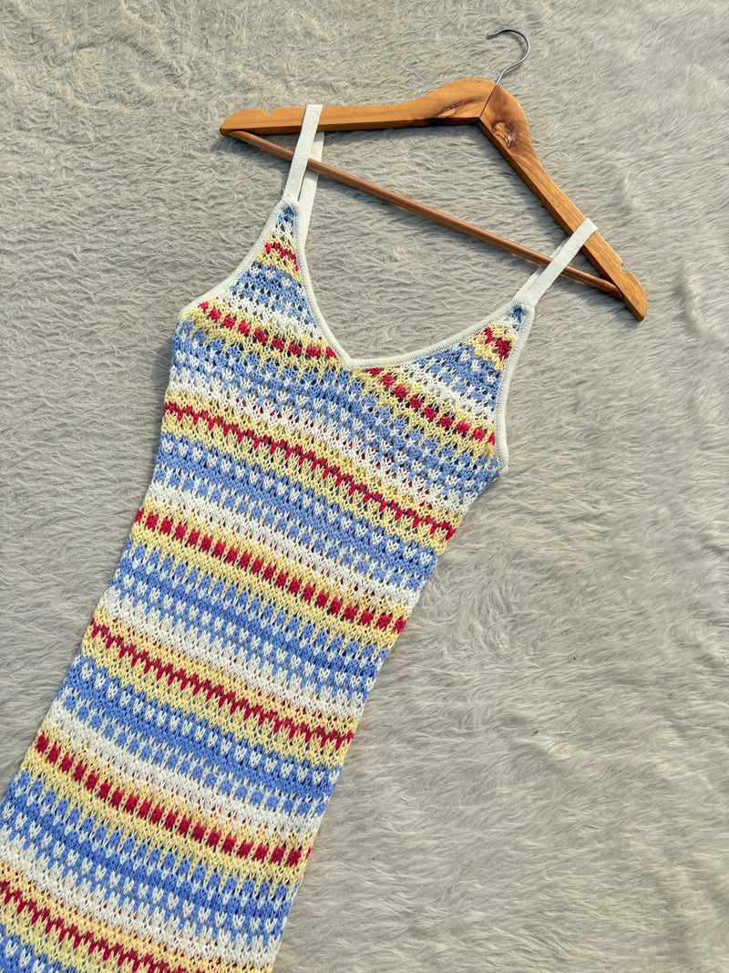 Patterned crochet dress Xs-S