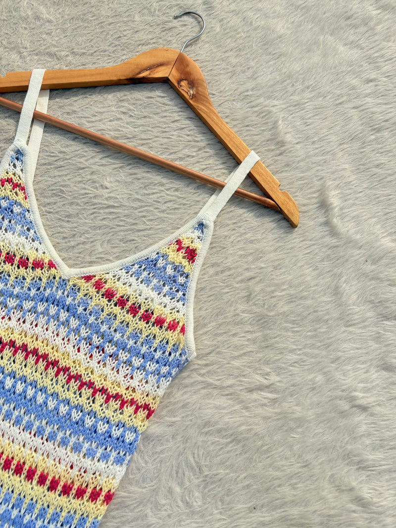 Patterned crochet dress Xs-S