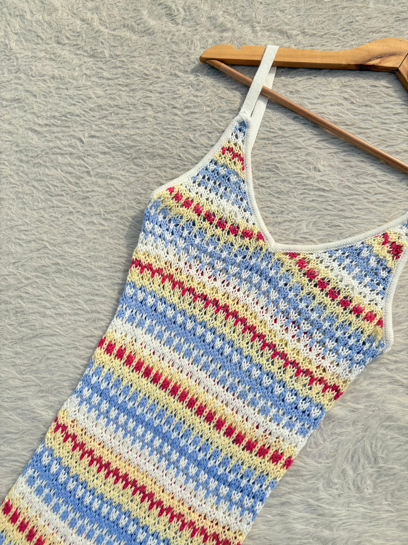 Patterned crochet dress Xs-S