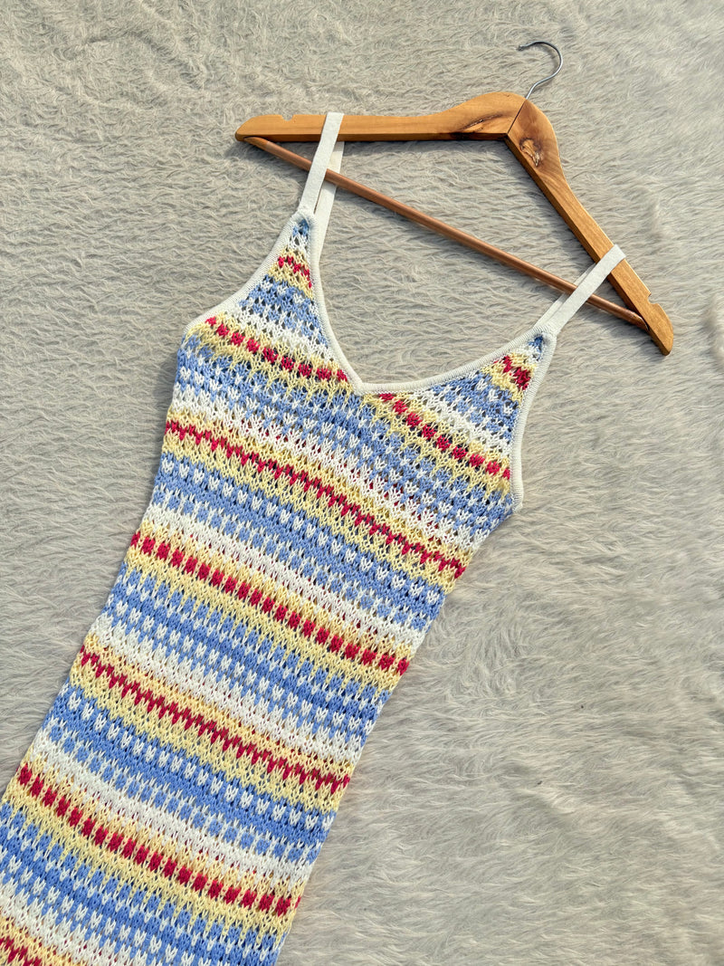 Patterned crochet dress Xs-S