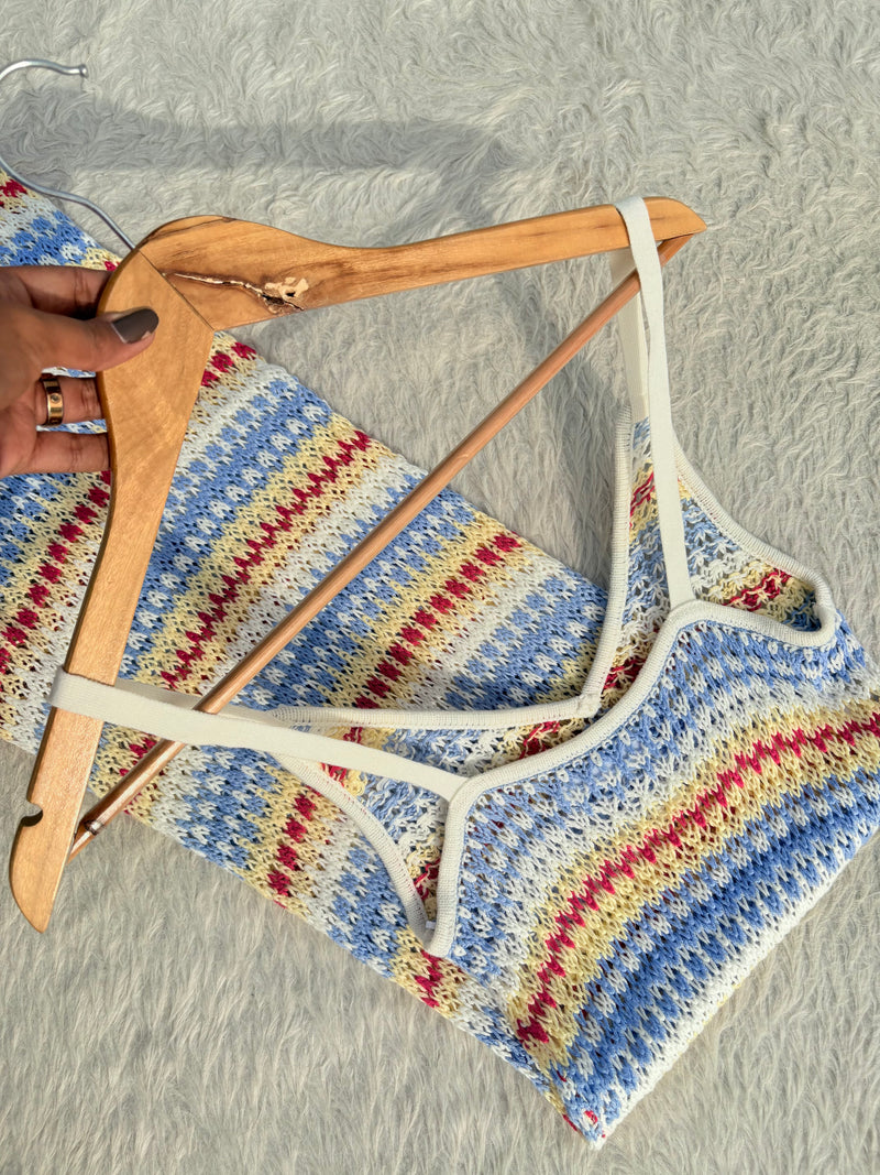 Patterned crochet dress Xs-S