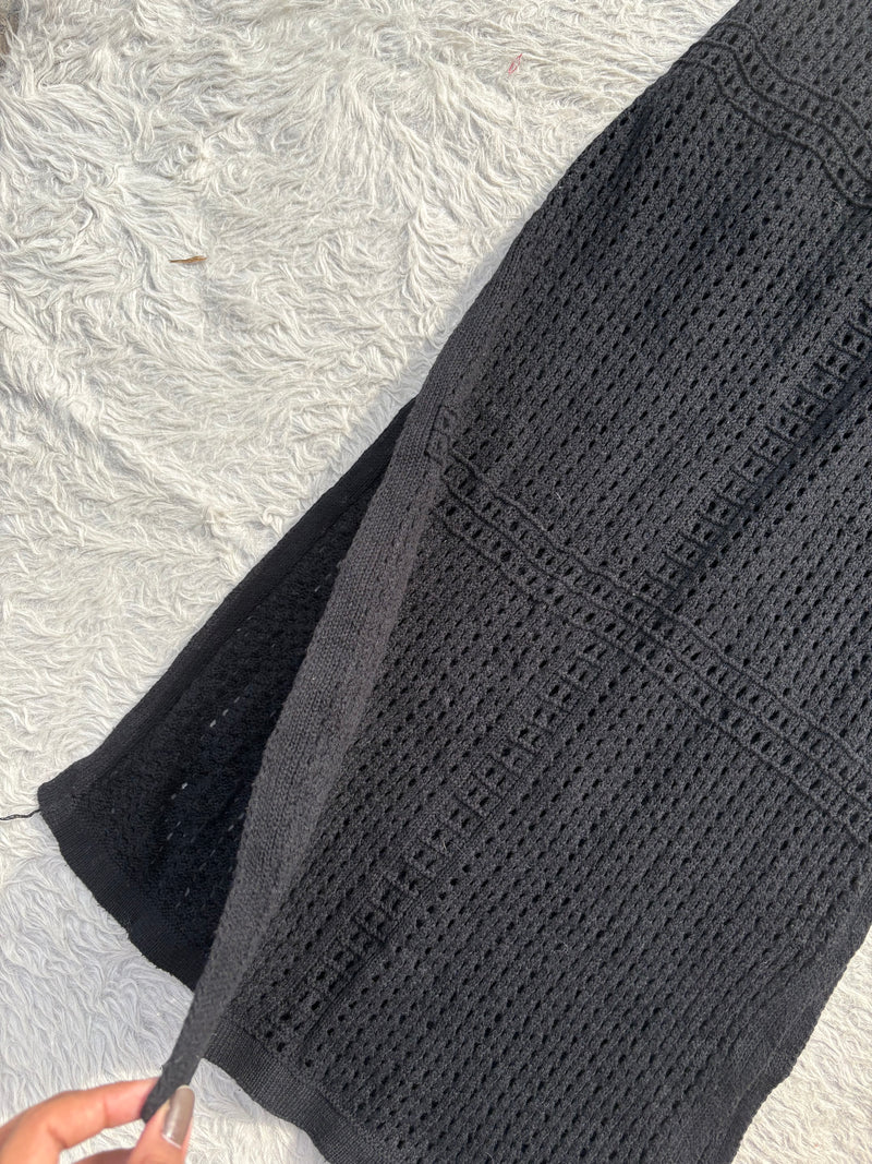 Black crochet dress with Lining S-M