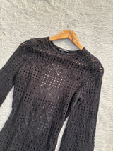 Crochet backless dress Xs-M