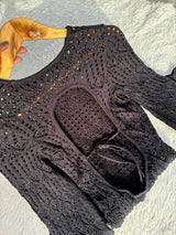 Crochet backless dress Xs-M