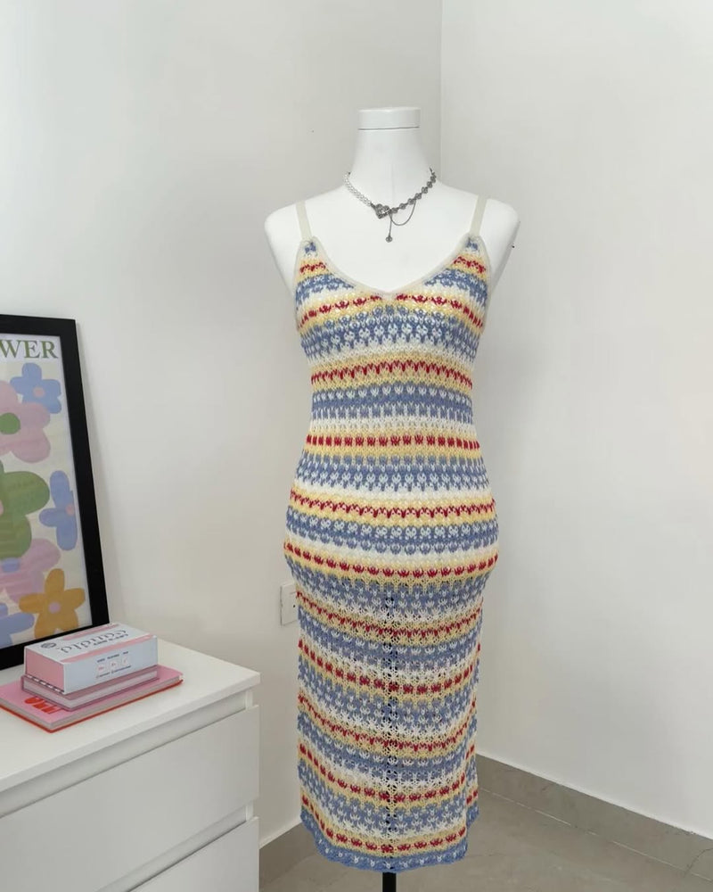 Patterned crochet dress Xs-S