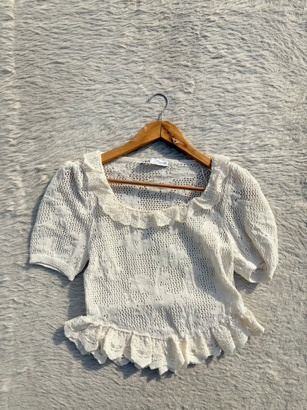 ZARA crochet top Xs-M