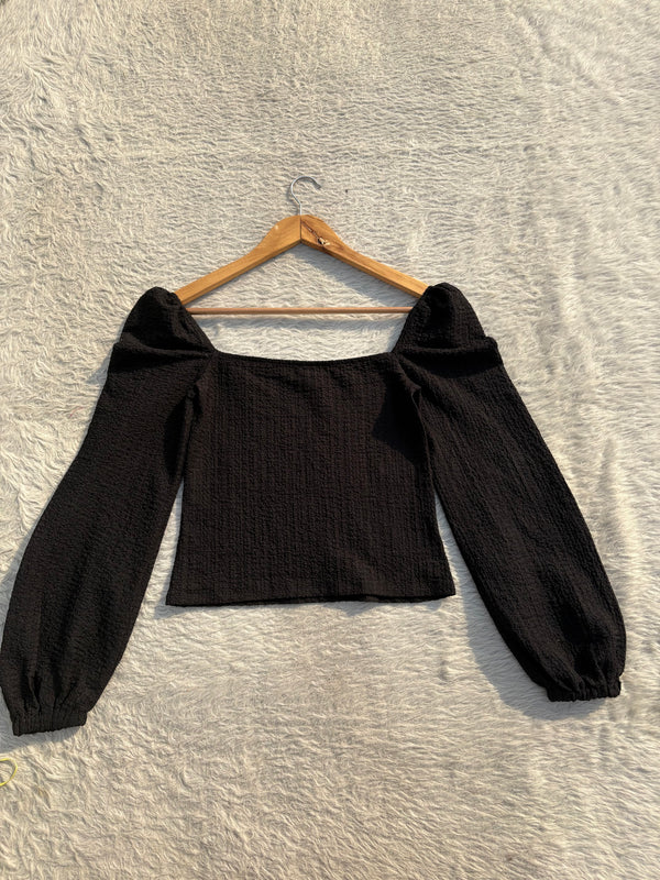 Cute black top Xs-S