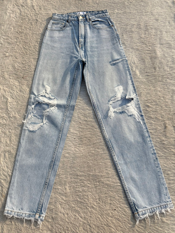 High waisted denim jeans by ZARA 37 W-26
