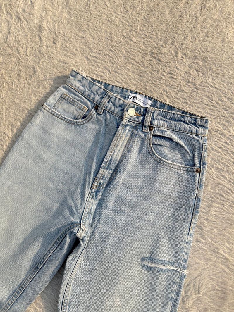High waisted denim jeans by ZARA 37 W-26