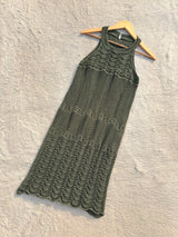 Green crochet dress S-XL