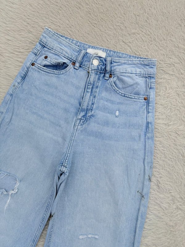 High waisted denim jeans by H&M W-26