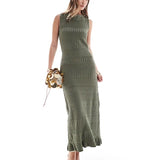 Green crochet dress S-XL