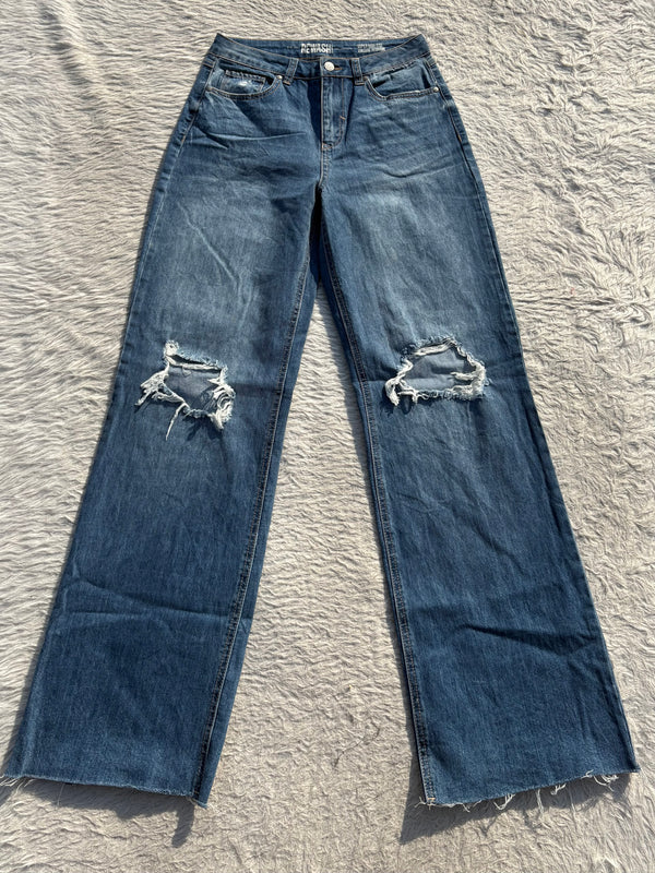 High waisted denim jeans W-28