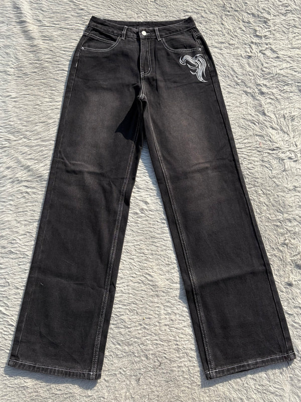 High waisted denim jeans W-30