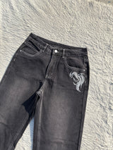 High waisted denim jeans W-30