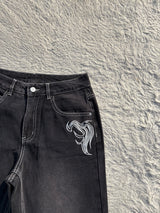 High waisted denim jeans W-30