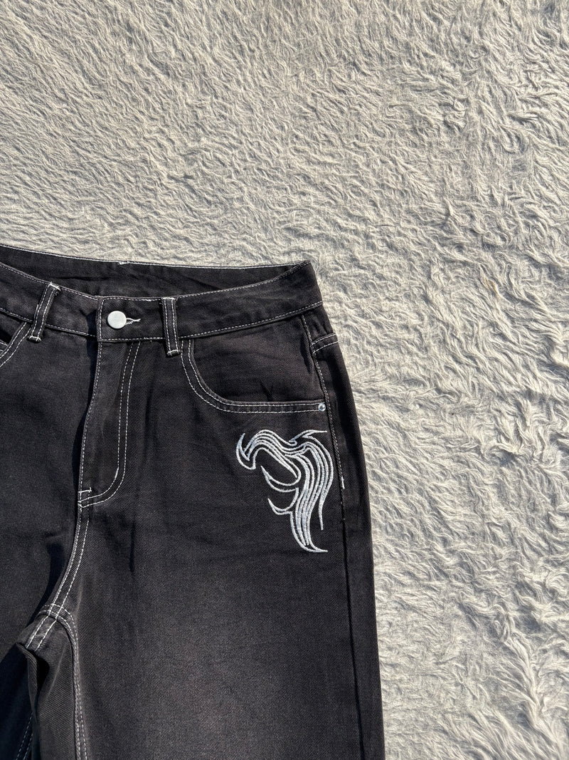 High waisted denim jeans W-30