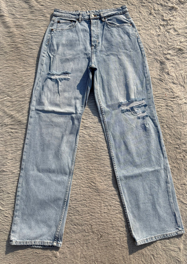 High waisted denim jeans by H&M W-30