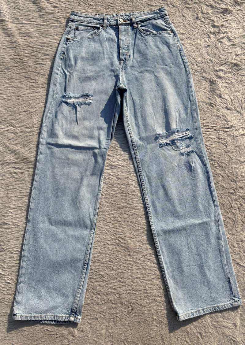 High waisted denim jeans by H&M W-30