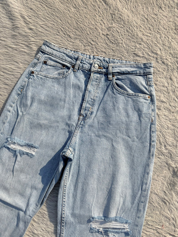 High waisted denim jeans by H&M W-30