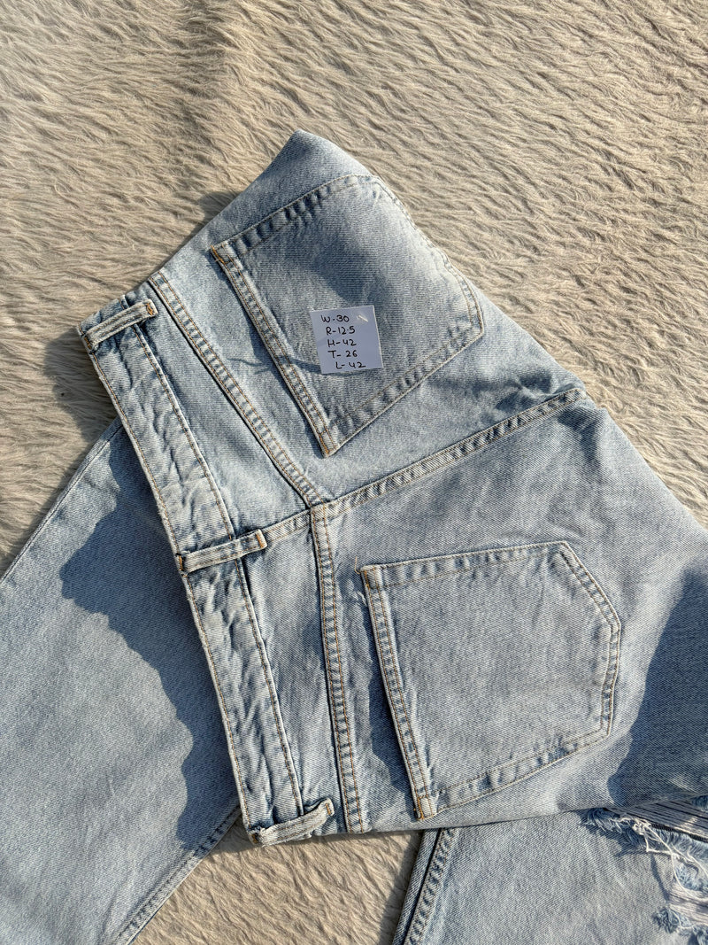 High waisted denim jeans by H&M W-30