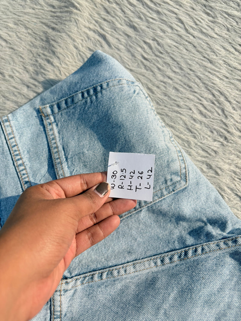 High waisted denim jeans by H&M W-30