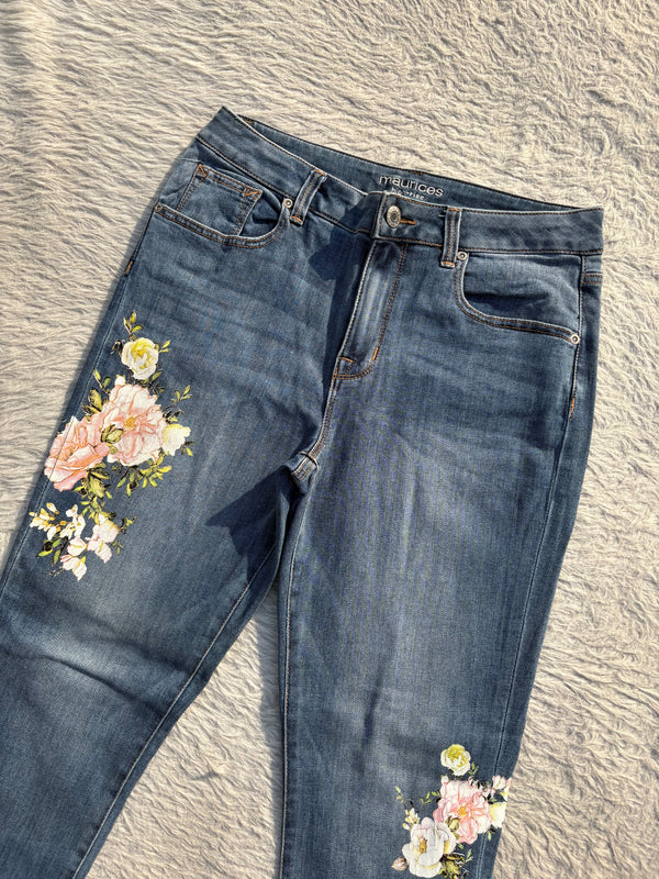 High waisted denim jeans W-30/32