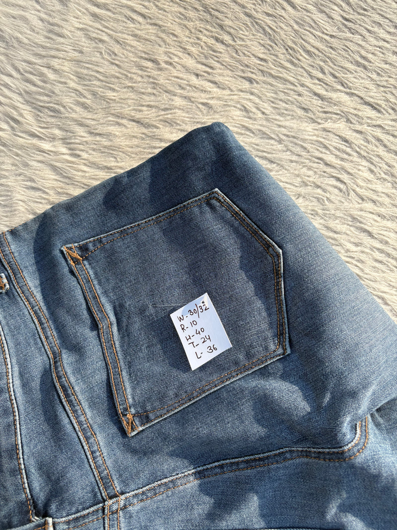 High waisted denim jeans W-30/32